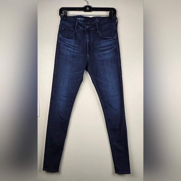 Ag Adriano Goldschmied Denim - AG Adriano Goldschmied Farra High Rise Dark Blue Skinny Jeans Size 28R